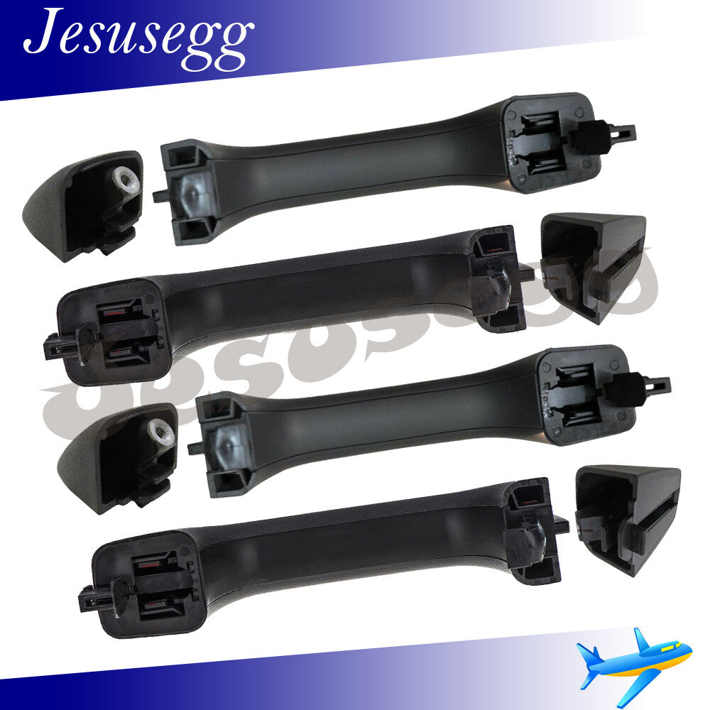 ya 13 5.27 4X for Hummer H3T 09-10 Front/Rear Exterior/Outside LH/RH Door Handle&Cap Black