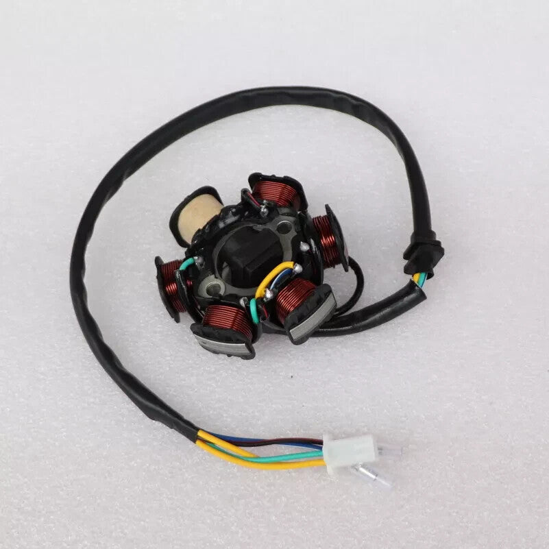 ya 2 6.27 6 Coil 5 Wire Ignition Magneto Stator for GY6-125cc ATV Quad Scooter Moped Bike