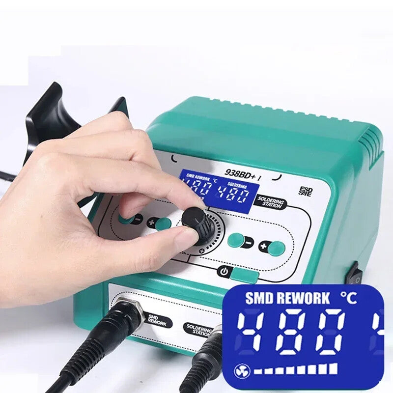 Hot Air Gun Soldering Station 2 in 1 Mobile Phone Electronic Soldering Iron