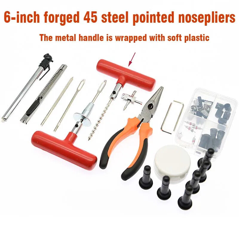ya 26 98 Car Tyre Repair Tools Tyre Repair Kit Stu ed Tool Set Bicycle Tyre Repair