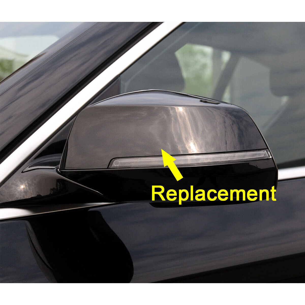 ya 1 8.5.3 A pair of exterior mirror caps black caps suitable for 5' 7' F10 F11 F01 F02 LCI