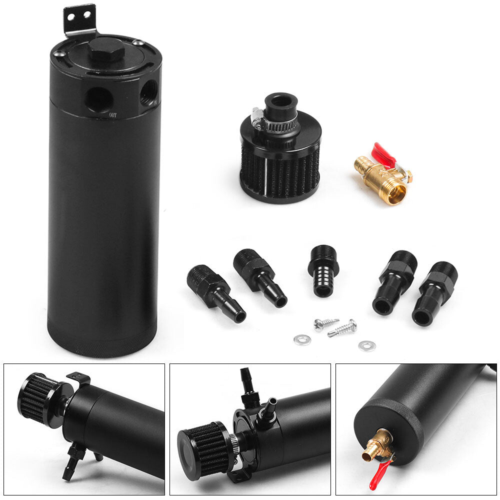 ya 1 8.5.1 Universal Confused 2 Port Tank Breather Filter Billet Aluminum