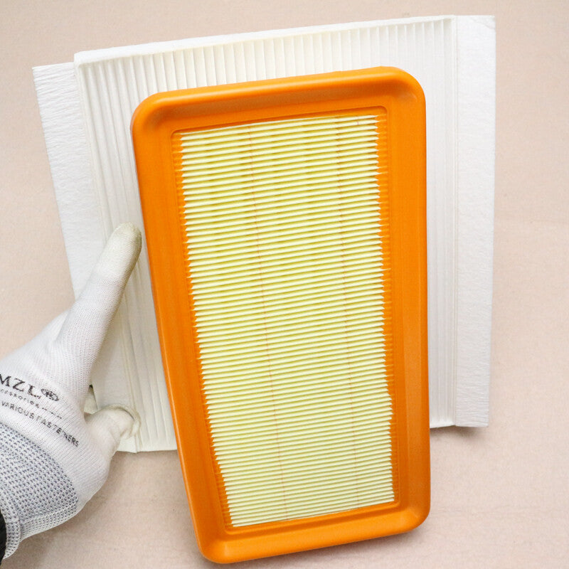 ya 12 5.22 for Hyundai Accent 2008-11 L4 1.6L Engine and White Cabin Air Filter Element Kit