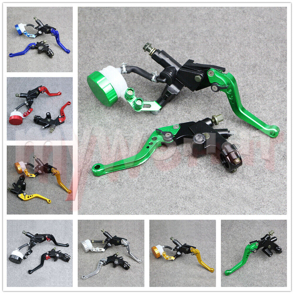 ya 4 6.21 Fit for Suzuki Motorcycle 22mm Clutch Brake Levers Master Cylinder Reservoir Set