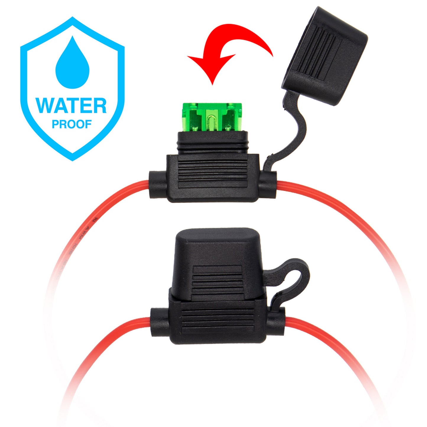 ya 5 8.7 5pcs car fuse holder 12V 12AWG 30A for Mini car fuses waterproof car