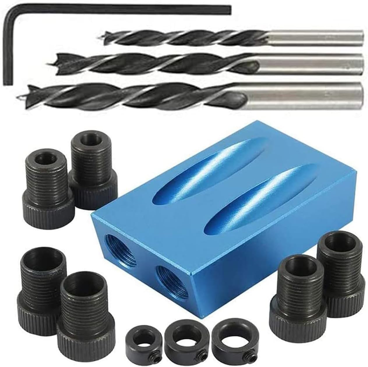 ya 28 DIY Pocket Hole Jig Kit 850 Easy Drill System Woodworking Screw Drill Heavy Duty