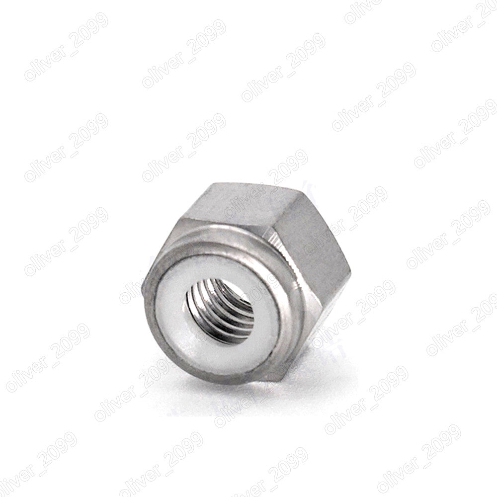 Titanium Ti GR5 DIN985 Hexagon Nylon Insert Lock Nuts M3 M4 M5 M6 M8