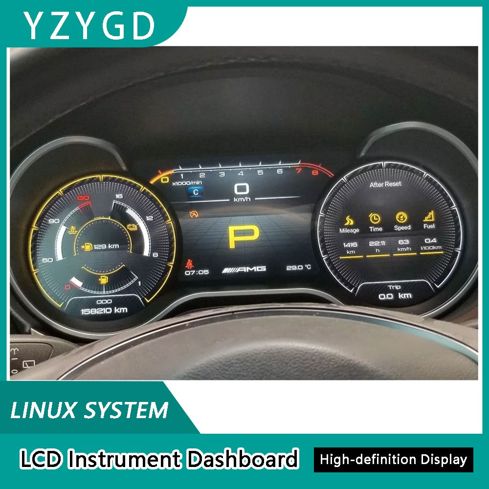 ya 2 6.29 Car LCD Digital Cluster for Mercedes-Benz ML/GL 2005-2015 Instrument dashboard