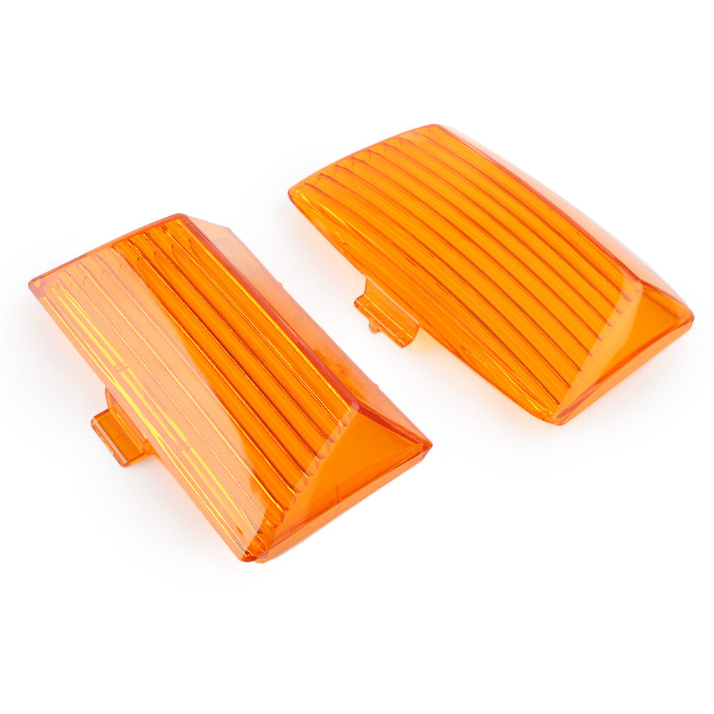 ya 5 8.7 Amber Fender Tips Light Lens Cover Fit for Harley Touring Electra Glide FLHT Dyna