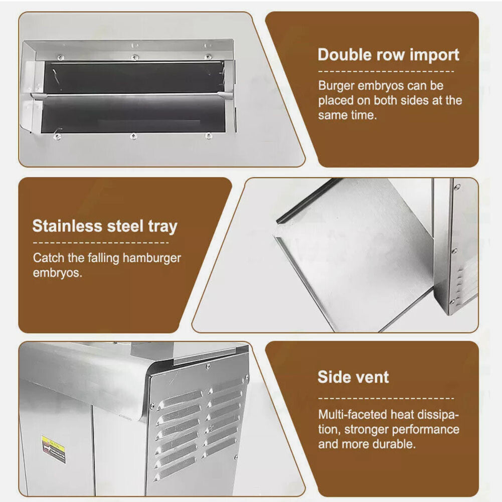 ya 26 Hamburger Warmer Machine Burger Toaster Camping Toaster Steam Hamburger Machine