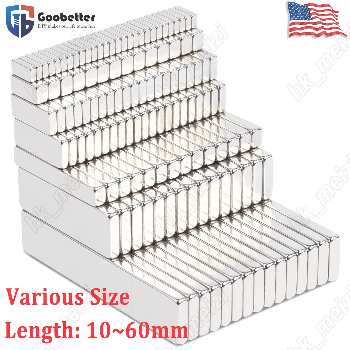 N52 Neodymium Bar/Rectangular Magnets Small/Large Magnets for DIY Craft Fridg
