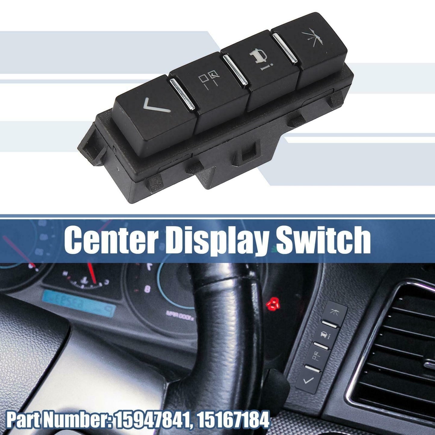 ya 1 8.5.3 For Silverado for Sierra for GMC DIC Driver Information Center Switch 15947841 2007-2013