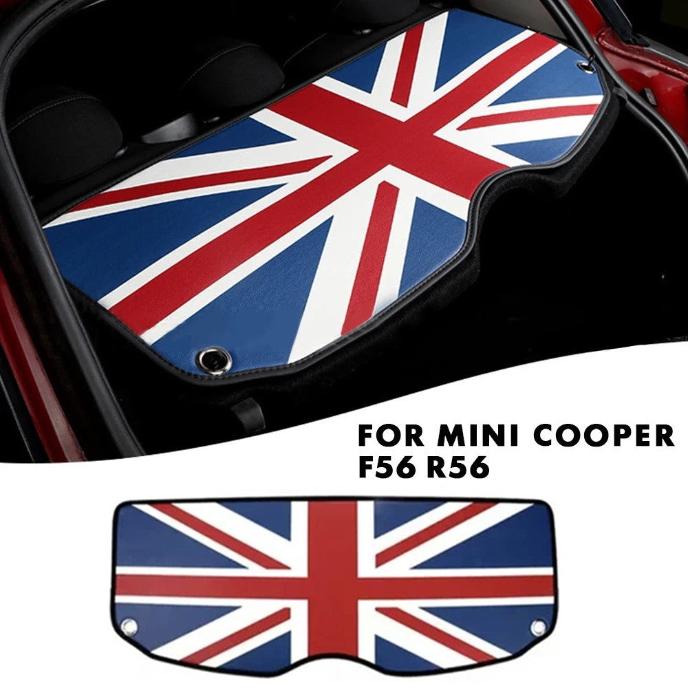 ya 2 7.14 Fit for Mini COOPER F60 2017+ Red Union Jack Rear Trunk Cargo Cover Decorative Mat
