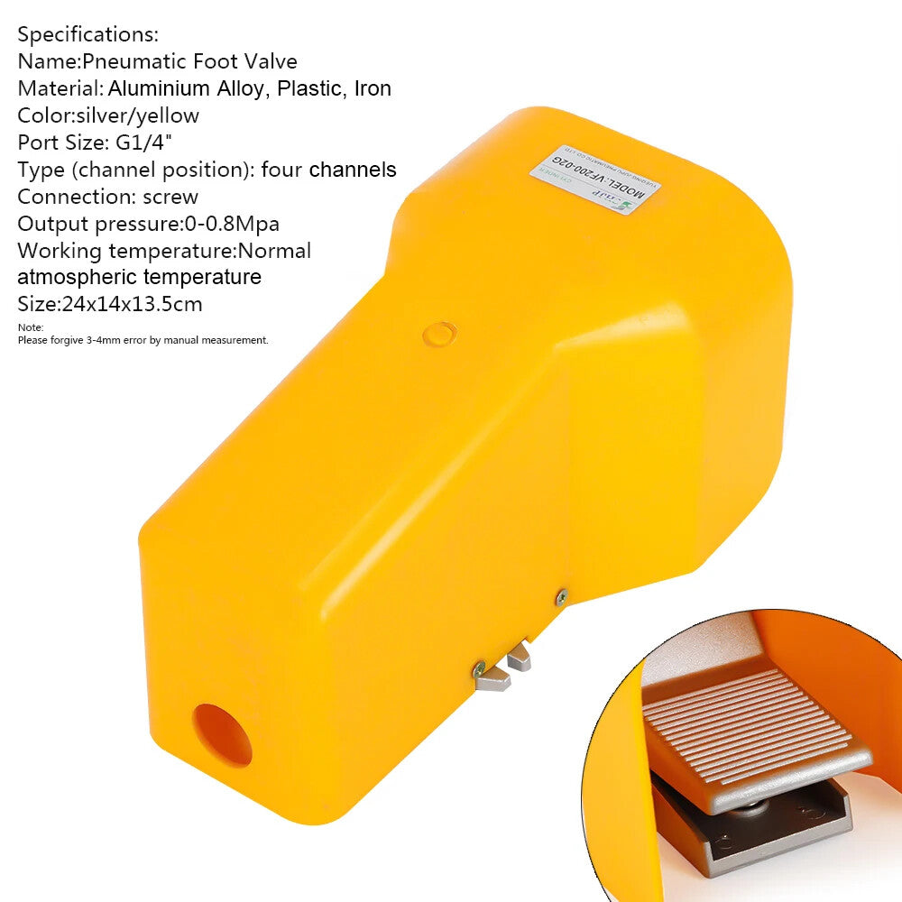 ya-26-7.28-Foot-Pedal-Operated-Control-Valve-2-Position-G1/4-Air-Pneumatic-Switcha
