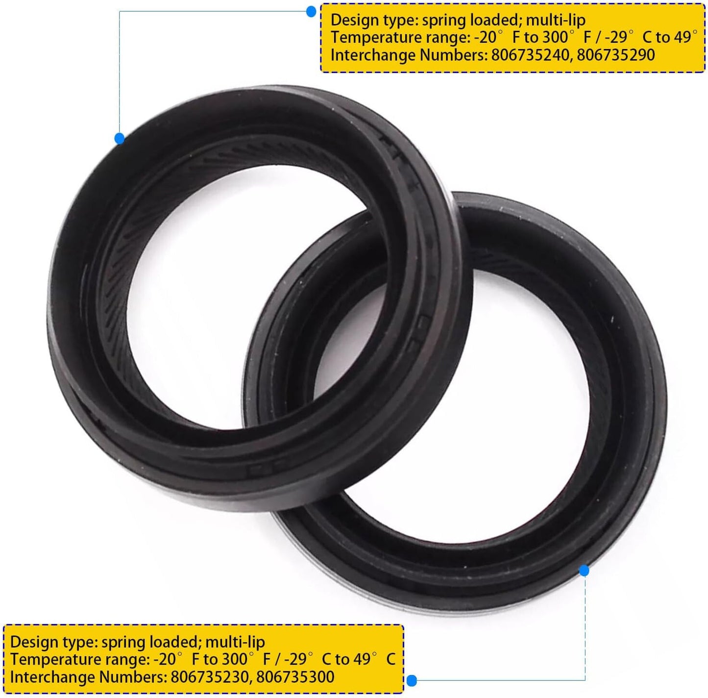 ya 5 8.7 2PCS Front Drive Axle Seals Set for Subaru for Impreza WRX STi 806735300 806735290