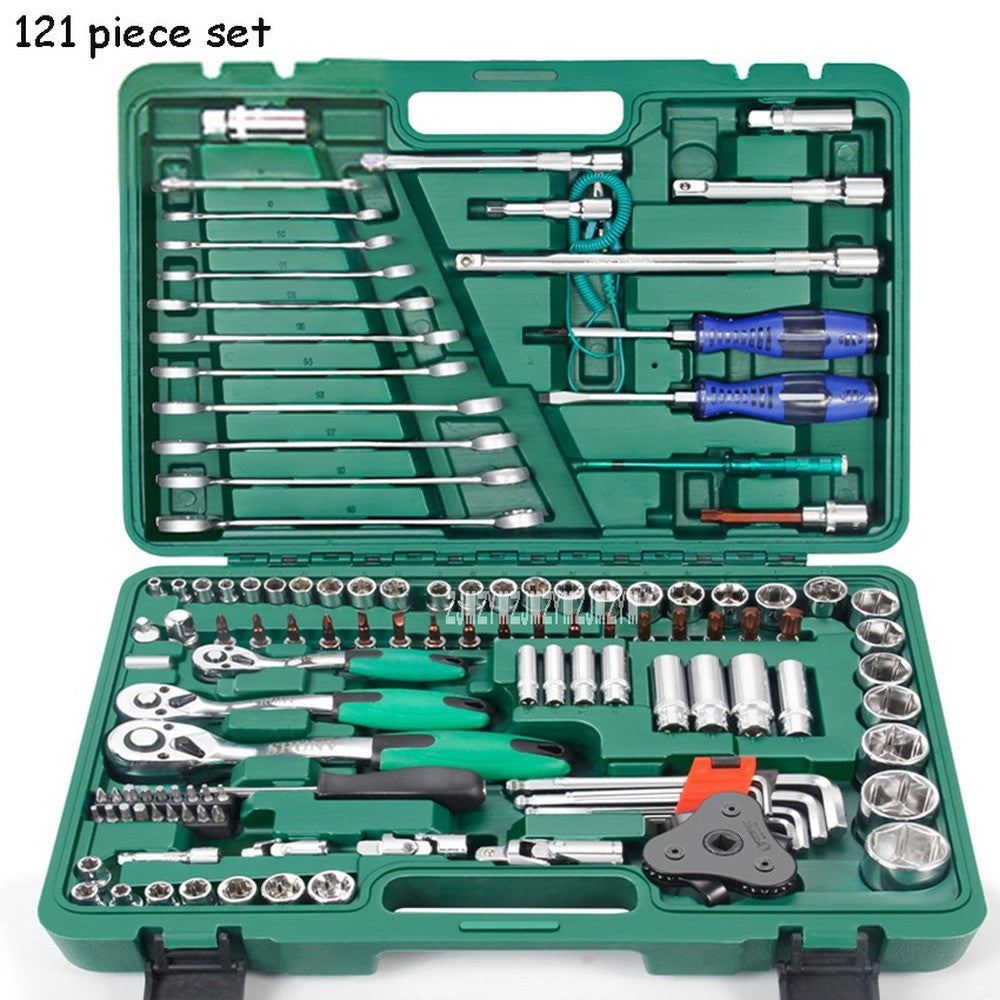ya 26 7.28.3 Auto Repair Tool Box Sleeve Wrench, Car Repair Kit Ratchet Repair Hand Toolsa