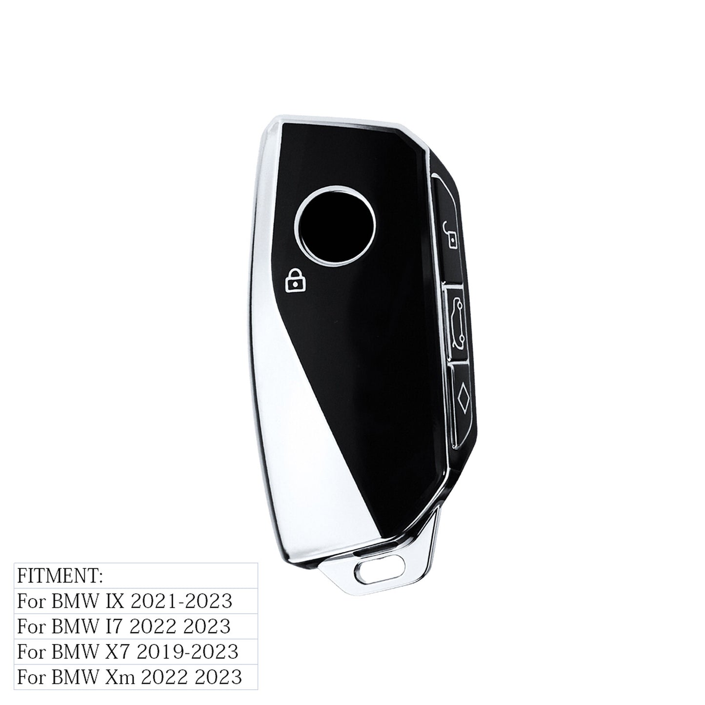 ya 5 8.7 Leather Key Chain Fob Cover Case Shell for BMW Ix I5 X7 X5 7 Series 2024