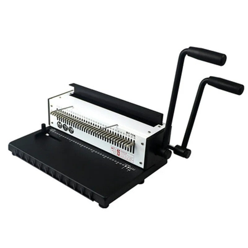 Manual Wire Binding Machine 34 Holes Metal Spiral Wire Spool Binding Machine