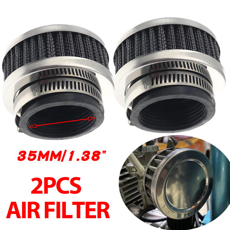 ya 27 7.20 2-pack universal 35mm air filter, short and adjustable length for small engines.