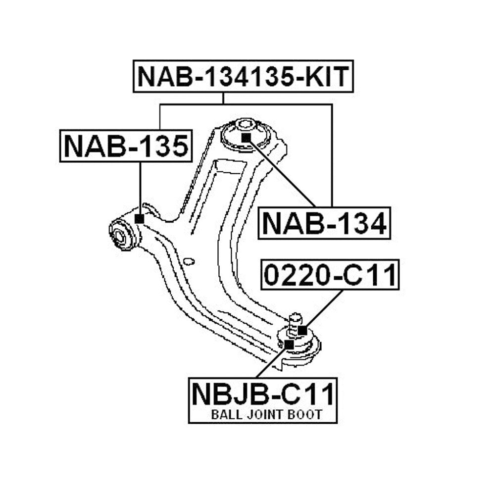 ya 11 10.28 Lowering the floating ball connection is suitable for JUKE TIIDA SENTRA VER