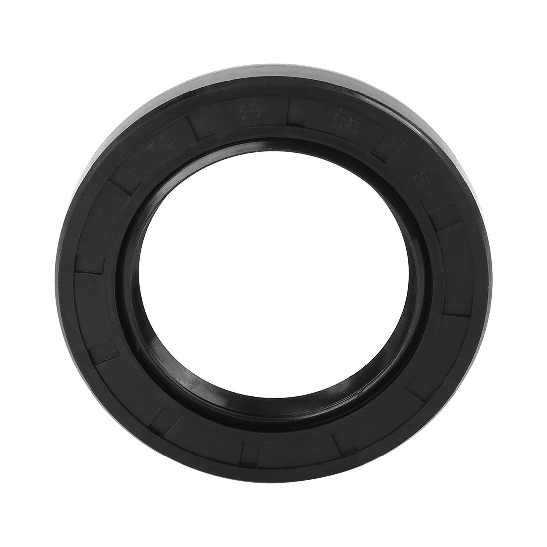 ya 5 8.7 38mm x 58mm x 8mm Black Rubber Cover Double Lip TC Oil Shaft Seal