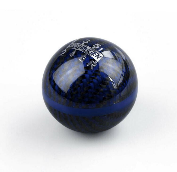 ya 1 8.5.2 Car Shift Knob 5 Speed Mugen Red Carbon Fiber 1.50 Thread Pattern for