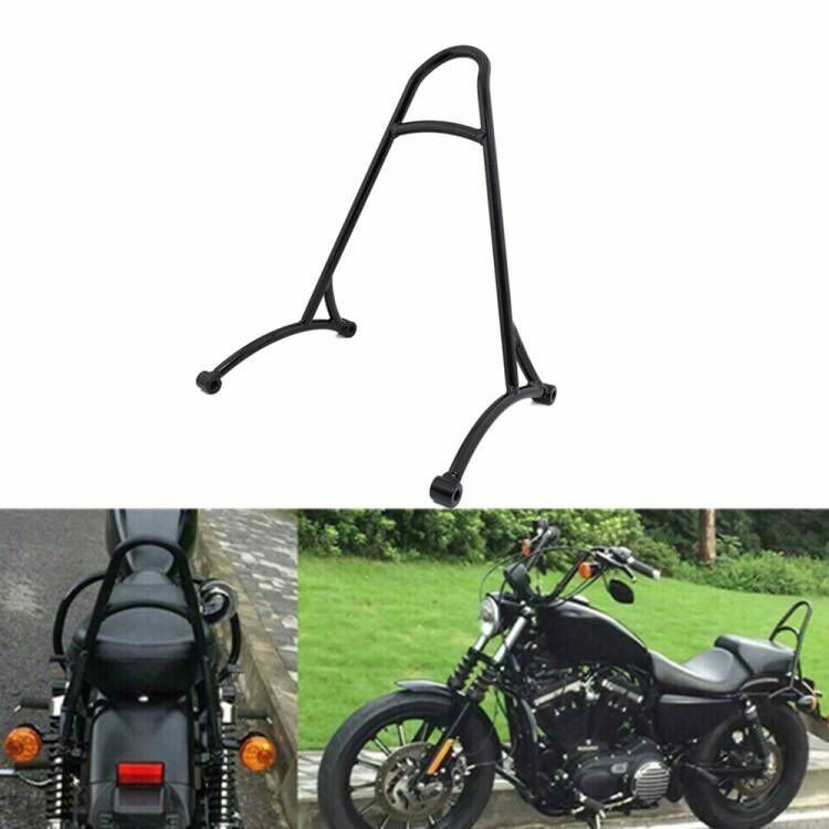 ya 3 6.25.3 Black Burly Sissy Bar Backrest for Harley Sportster XL Iron 883 1200 2004-2017