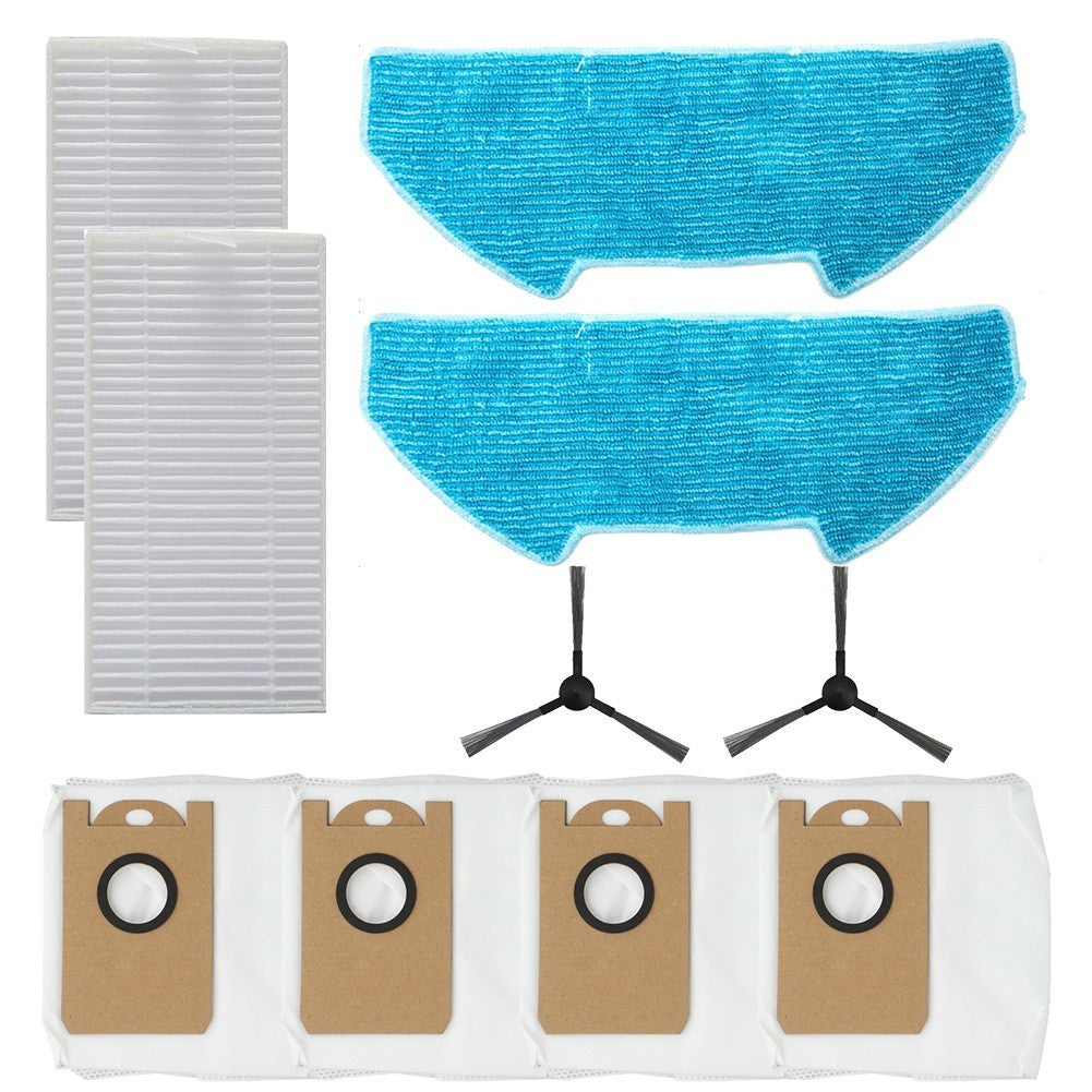 ya 25 Replacement Side Brush Filter Mop Cloth Dust Bags for Vozascly R10 Robot Vacuum