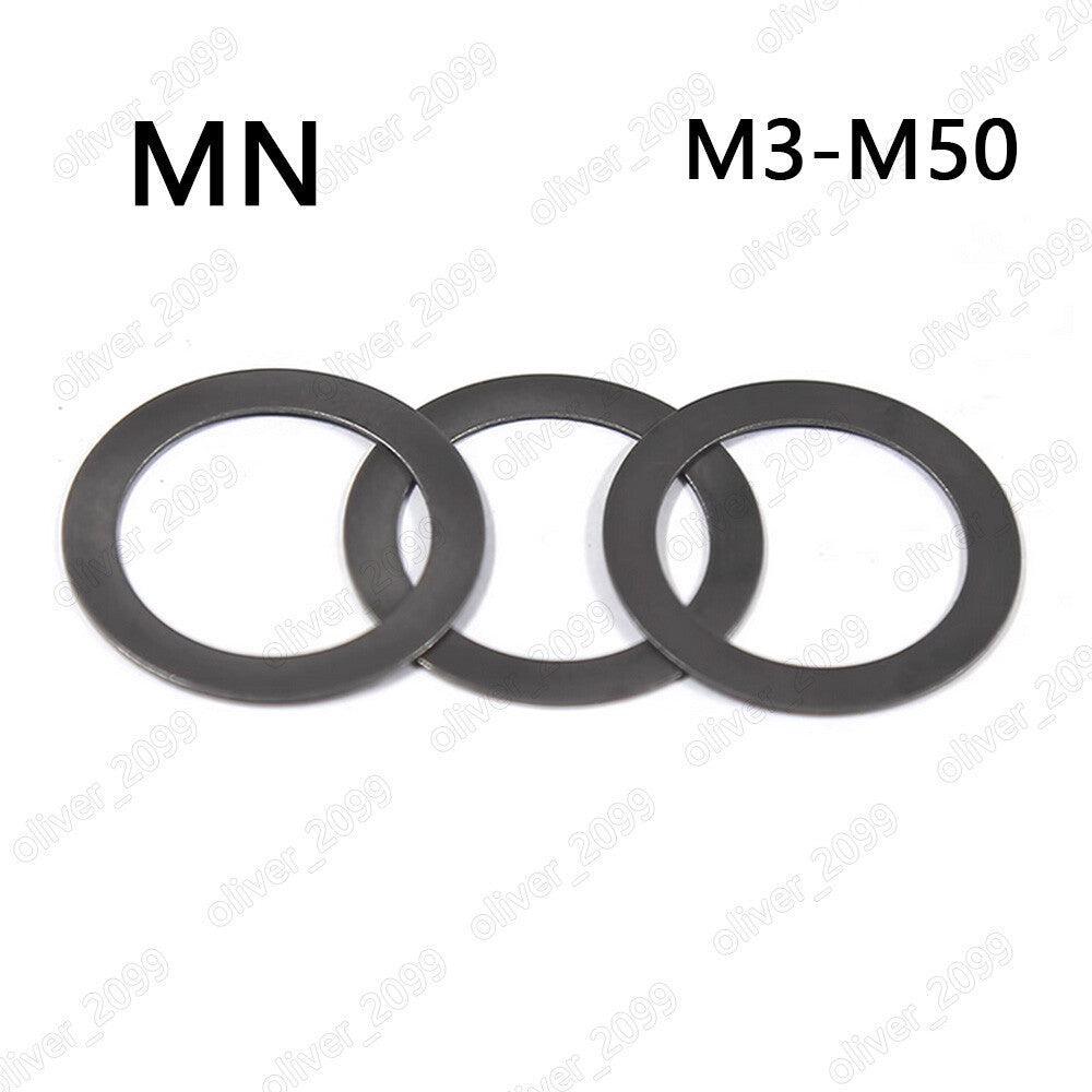 Black MN Steel Shim Rings and Supporting Ring M3 M4 M5 M6 M8 M10 M12 M14 M16-M50