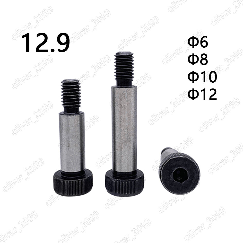 Black 12.9 Steel Hex Socket Cap Head Shoulder Bolt Stripper Screws ÆÓ6 ÆÓ8 ÆÓ10 ÆÓ12