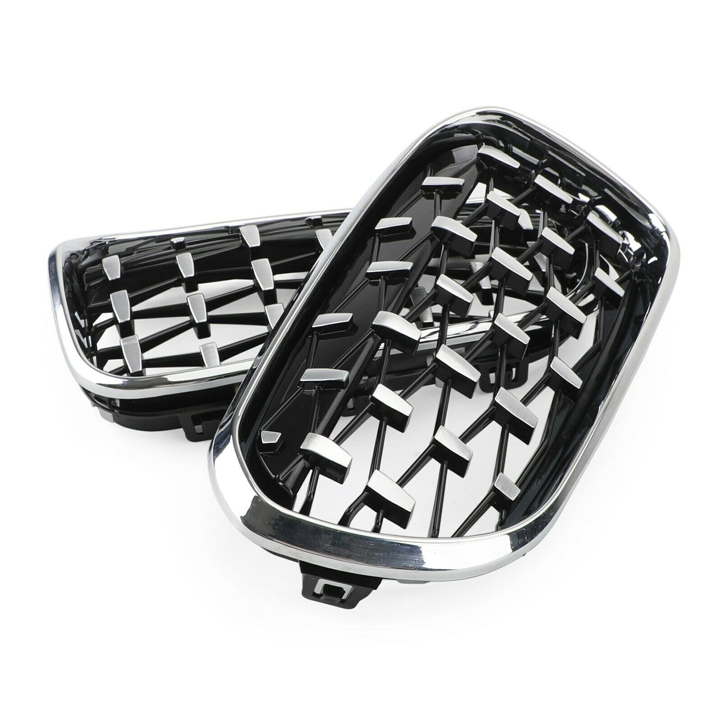 ya 1 8.5.4 Chrome Black Front Kidney Grille for 2015-2017 1 F20/F21