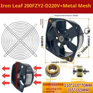 ya-26-7.28-Axial-Fan-Electricity-Welder-Cooling-Fan-Aluminum-Case-Industry-380V-200FZY7-Dl