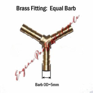 ya 18 8.3 TEE Y Union ELBOW Barb Fitting Connector Reducer Adapter Splicer Joiner to15937