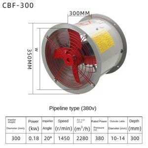 ya 26 7.28.3 Explosion-proof fan Explosion-proof axial fan exhaust 370W 1450rpm 220V/380Vb