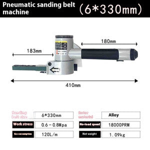 ya 26 7.28.3 At-7705 Pneumatic Ring Belt Sander 20*520mm Belt Sander Drawing Machinef