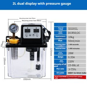 ya 26 7.28.2 Automatic Lubricating Oil Pump CNC Lathe Machine Tool Oiler Electric Oiling Pumph