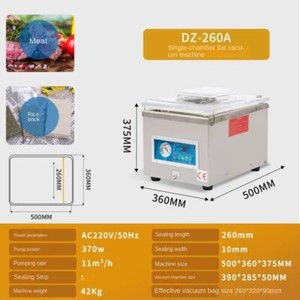 ya 26 7.28.3 Tabletop Vacuum Machine Dry and Wet Automatic Vacuum Packaging Machineg