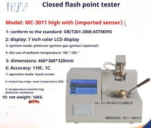 ya 26 7.28.2 Automatic Opening and Closing Flash Point Tester Diesel Lubricating Oil Testerj