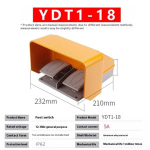 ya-26-7.28-YDT1-16-AC-380V-6A-Aluminum-Double-with-KH9011-Core-Silver-Point-Foot-Pedalg