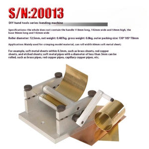 ya 26 7.28.3 DIY Manual Plate Rolling Machine Soft Metal Sheet Soft Metal Tube Bendingc