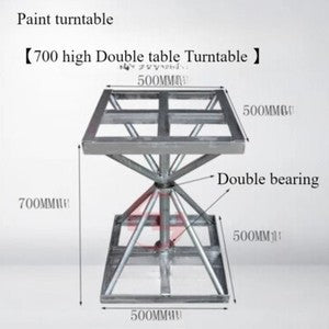 ya-26-7.28-360¡ã-Turntable-Iron-ame-Polishing-Paint-50*50cm-Double-ing-Metal-ames