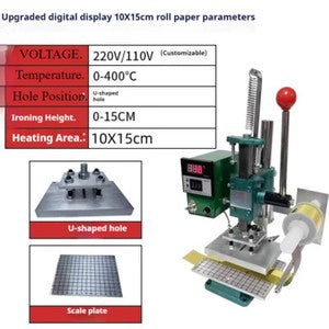 ya 26 7.28.2 Hot Stamping Machine Leather Logo Printing Machine Hot Stamping Creasing Machinek