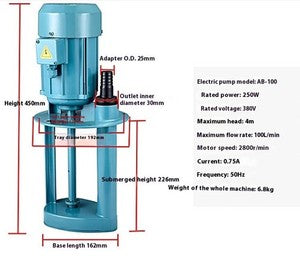 ya-26-7.28-DB-12A/40W-Efficiency-Machine-Tool-Grinder-Coolant-Circulating-Oil-Pump-220Vg