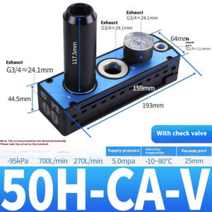 ya 26 7.28.3 High Flow Suction Multi-stage Vacuum Generator Pneumatic Pump Generatore