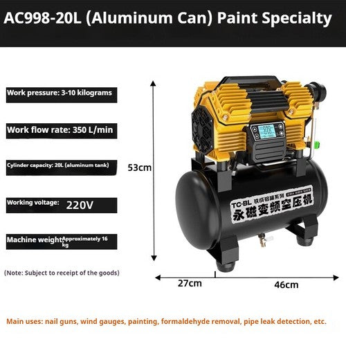 ya 26 8.1 Small Air Pump Variable equency Inverter Compressor Portable Oil-ee Muten