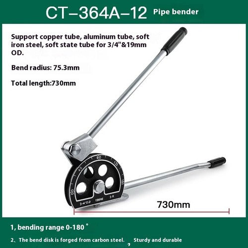 ya 26 7.28.3 Manual Pipe Bender, Size 6/8/10 Multi-purpose, Copper Pipe Aluminum Pipe Benderf