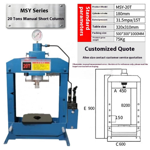 ya-26-7.28-20T-Manual-Hydraulic-Press,-ing-Press,-ame-Gantry-Forging-Pressesg