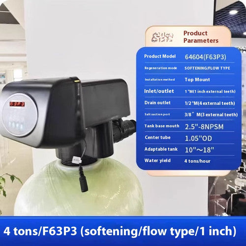 ya 26 8.1 Automatic Water Softener Control Valve Time/flow Softening Valve 4 Tonsh