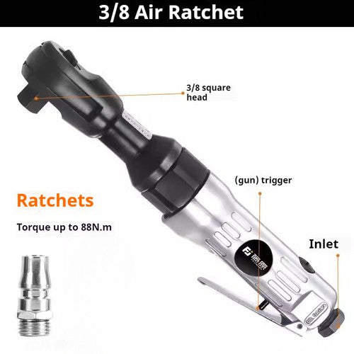 ya 26 7.28.2 Pneumatic Ratchet 90 De Large Torque 1/2 Inch 3/8 Inch L Right Anglef