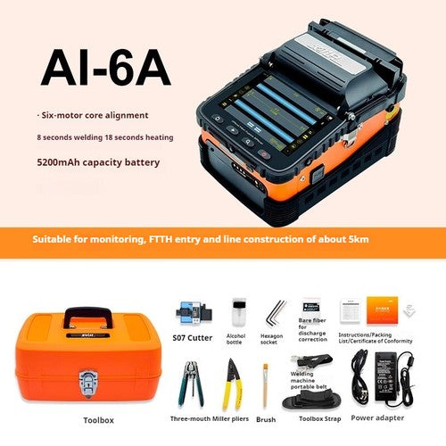 ya 26 8.1 Fiber Optic Fusion Splicer Fusion Fiber Machine High Pision Hot Melt Machinee